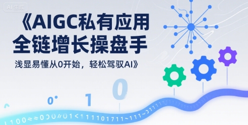 AIGC私有化应用全链增长操盘手，浅显易懂从0开始，轻松驾驭AI-优优云网创