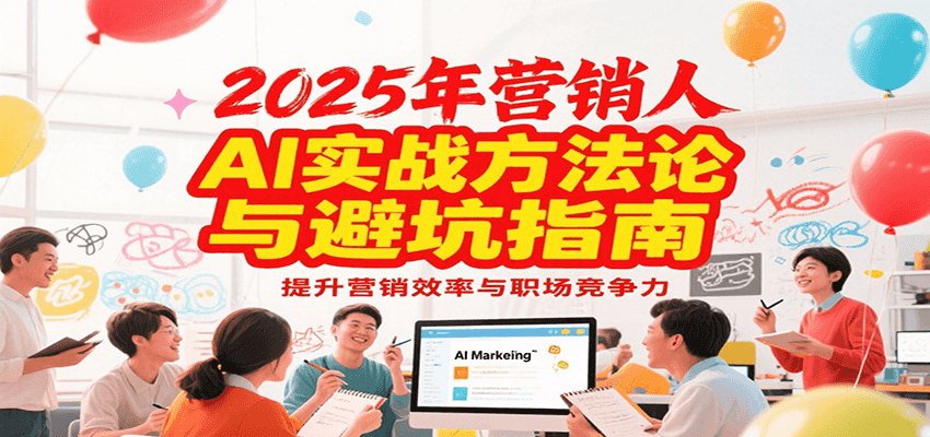 2025年营销实战方法论与避坑指南,利用AI提升营销效率与职场竞争力-优优云网创