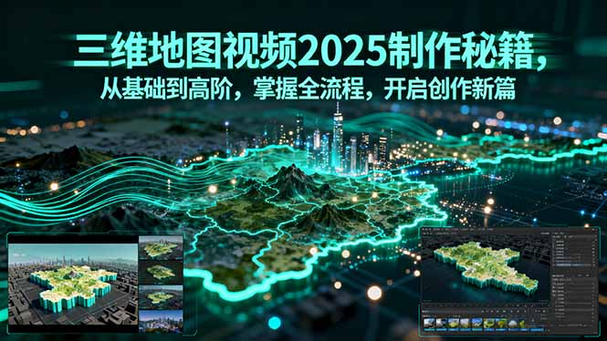 三维地图视频2025制作秘籍,从基础到高阶,掌握全流程,开启创作新篇-优优云网创