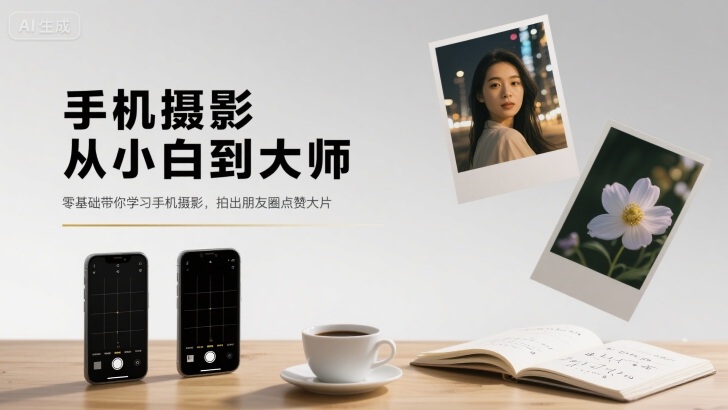 手机摄影从小白到大师，零基础带你学习手机摄影，拍出朋友圈点赞大片-优优云网创